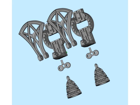 Earrings panther 3D Print Model