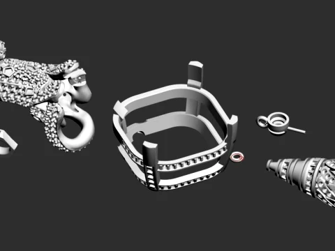 Pendant panther 3D Print Model