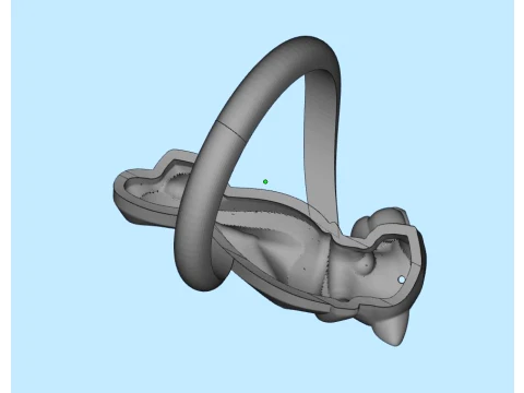 Earrings ring panther 3D Print Model