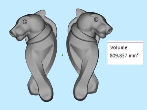 Earrings ring panther 3D Print Model