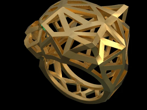 Ring Panther 3D Print Model