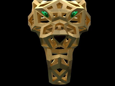 Ring Panther 3D Print Model