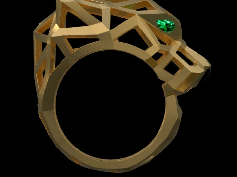 Ring Panther 3D Print Model
