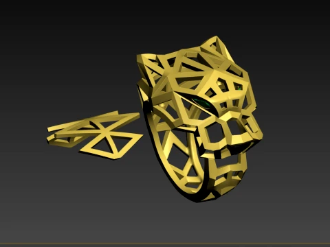 Ring Panther 3D Print Model
