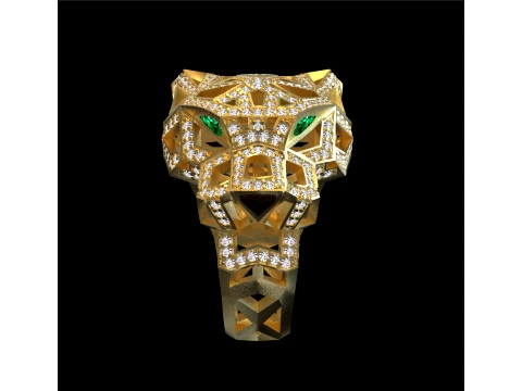Ring Panther 3D Print Model