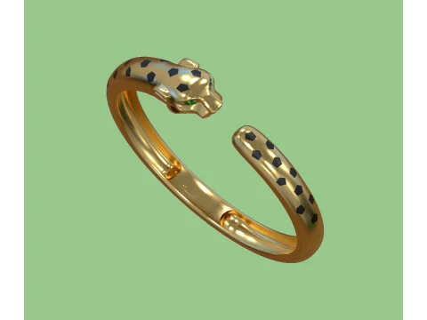 Bracelet panther 3D Print Model