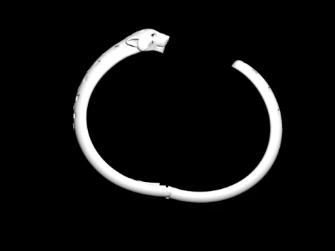 Bracelet panther 3D Print Model