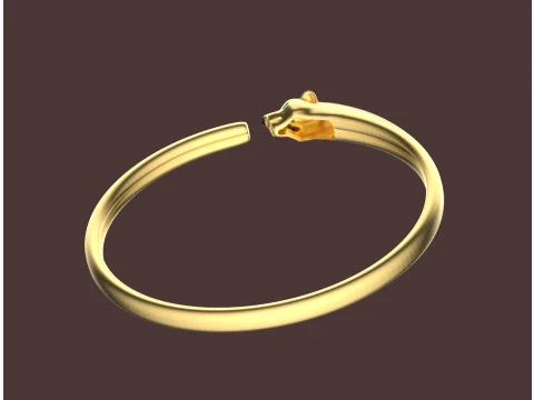Bracelet panther 3D Print Model