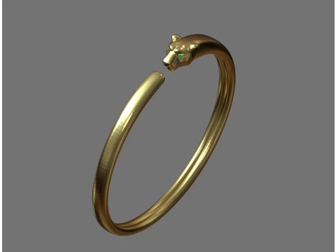 Bracelet panther 3D Print Model