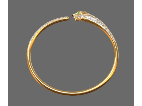 Bracelet panther 3D Print Model