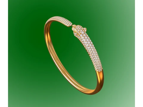 Bracelet panther 3D Print Model
