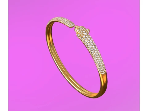 Bracelet panther 3D Print Model