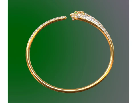 Bracelet panther 3D Print Model