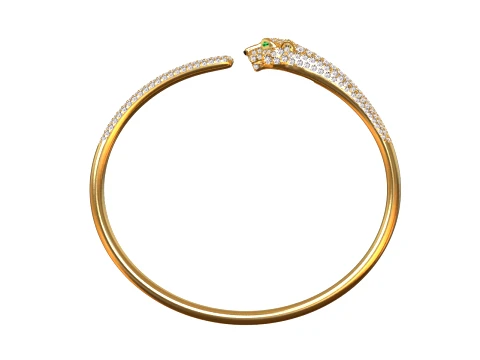 Bracelet panther 3D Print Model