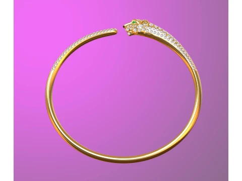 Bracelet panther 3D Print Model