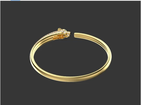 Bracelet panther 3D Print Model