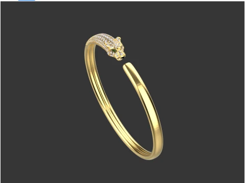 Bracelet panther 3D Print Model