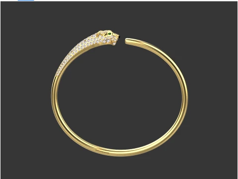 Bracelet panther 3D Print Model