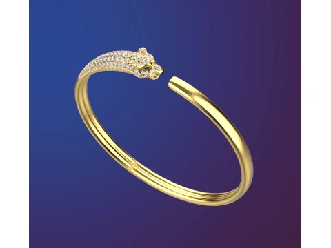 Bracelet panther 3D Print Model