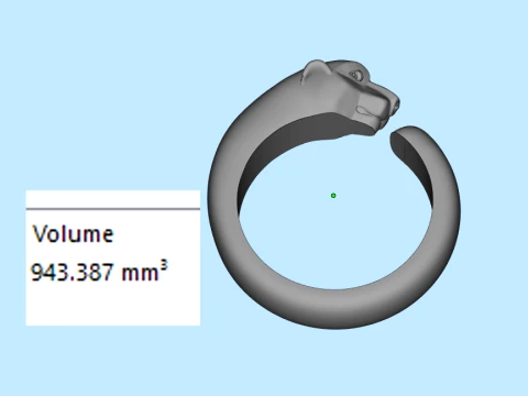 Ring Panther 3D Print Model