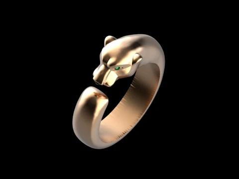 Ring Panther 3D Print Model
