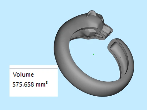 Ring Panther 3D Print Model
