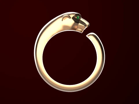 Ring Panther 3D Print Model