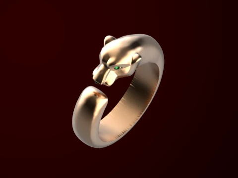 Ring Panther 3D Print Model