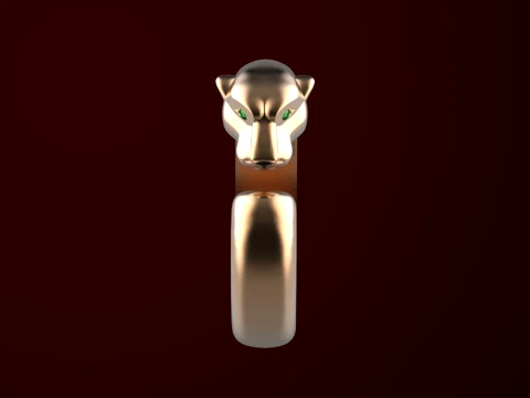 Ring Panther 3D Print Model