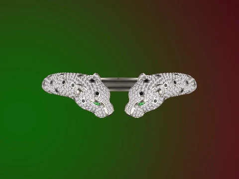 Bracelet panther 3D Print Model