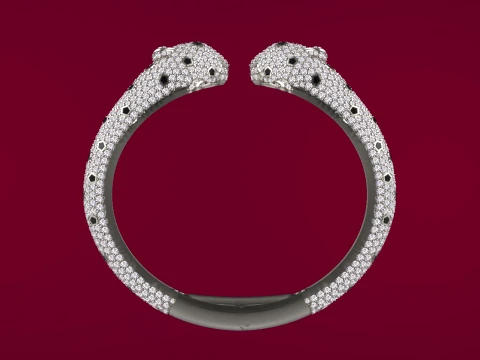 Bracelet panther 3D Print Model