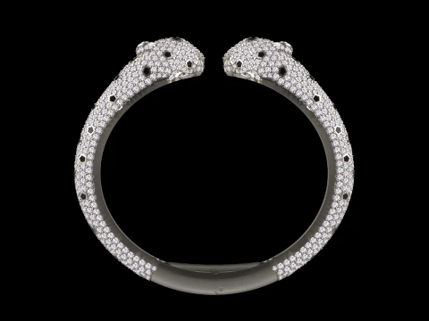 Bracelet panther 3D Print Model