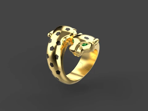 Pantera ad anello Modello di stampa 3D
