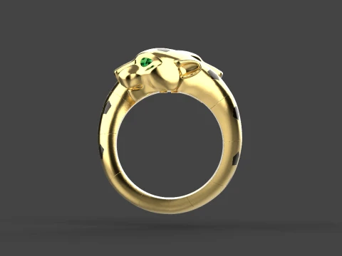 Ring Panther 3D Print Model