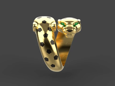 Ring Panther 3D Print Model