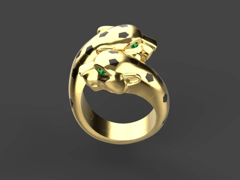 Ring Panther 3D Print Model
