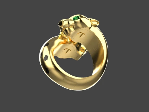 Ring Panther 3D Print Model