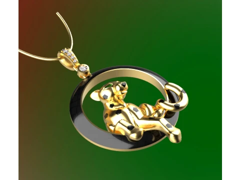 Pendant panther 3D Print Model