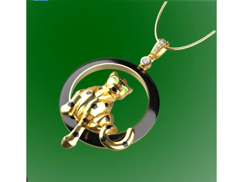 Pendant panther 3D Print Model