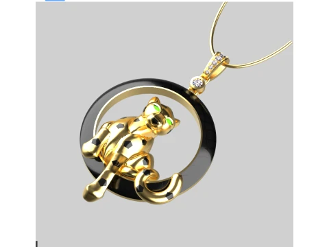 Pendant panther 3D Print Model