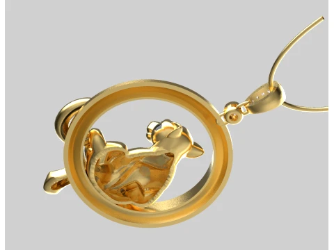 Pendant panther 3D Print Model