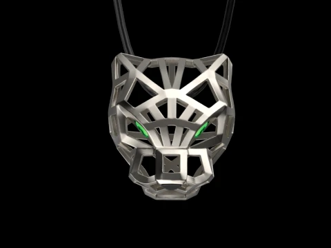 Pendentif panth&egrave;re Modèles 3D en vedette