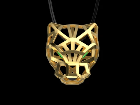 Pendant panther 3D Print Model