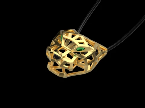 Pendant panther 3D Print Model
