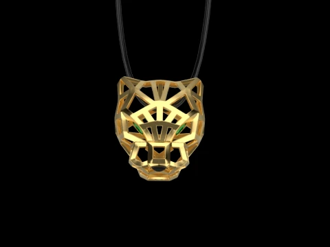 Pendant panther 3D Print Model
