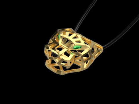 Pendant panther 3D Print Model