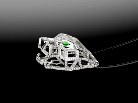 Pendant panther 3D Print Model