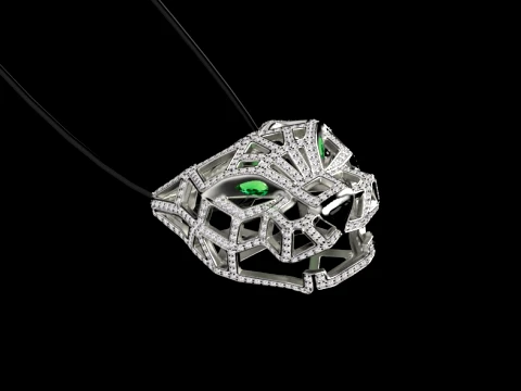 Pendant panther 3D Print Model
