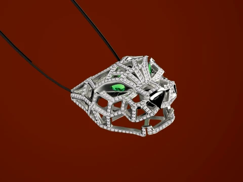 Pendant panther 3D Print Model