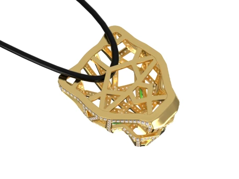 Pendant panther 3D Print Model